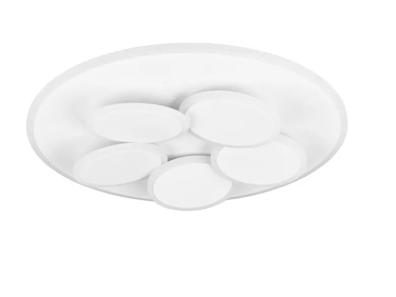 LED Deckenleuchte Weiß dimmbar mit Fernbedienung & Tageslicht Ø 49cm