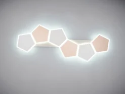 LED Deckenleuchte ZAYA mit Fernbedienung & 3 Lichtfarben, Grau Coffee, B: 99cm
