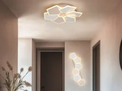 LED Deckenleuchte ZAYA mit Fernbedienung & 3 Lichtfarben, Grau Coffee, B: 99cm
