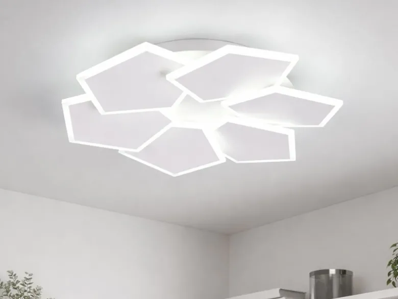 LED Deckenleuchte ZAYA mit Fernbedienung & 3 Lichtfarben, Weiß Ø 50,5cm