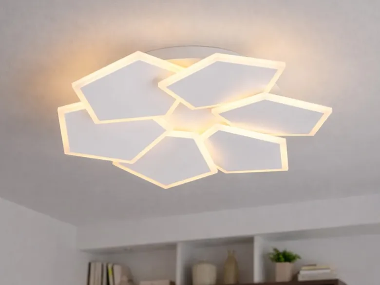 LED Deckenleuchte ZAYA mit Fernbedienung & 3 Lichtfarben, Weiß Ø 50,5cm