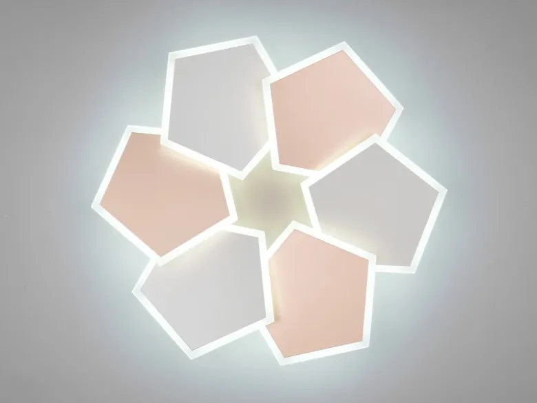 LED Deckenleuchte ZAYA mit Fernbedienung & 3 Lichtfarben, Grau Coffee Ø 50,5cm