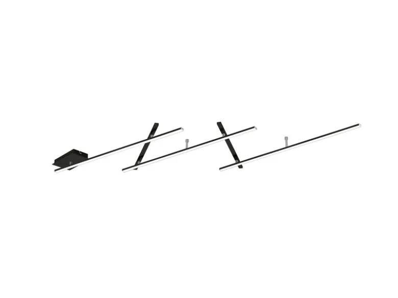 LED Deckenschiene INDIRA Schwarz schwenkbar, Breite bis 245cm