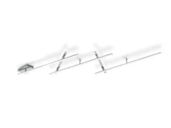 LED Deckenschiene INDIRA Silber schwenkbar bis 245cm breit