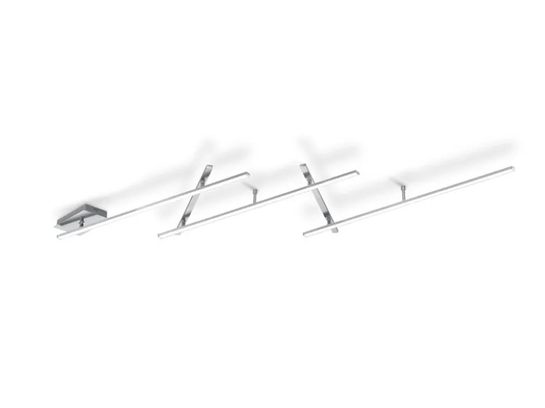 LED Deckenschiene INDIRA Silber schwenkbar bis 245cm breit