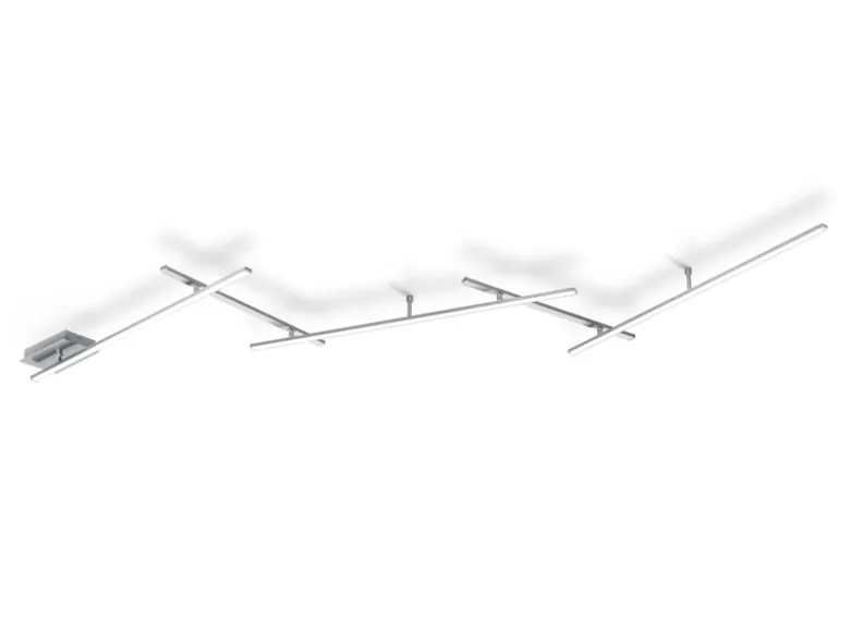 LED Deckenschiene INDIRA Silber schwenkbar bis 245cm breit