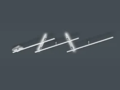 LED Deckenschiene INDIRA Silber schwenkbar bis 245cm breit