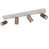 LED Deckenstrahler Coffee / Grau 4-flammig, Breite 56cm