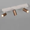 LED Deckenstrahler Coffee / Grau 3-flammig, Breite 41cm