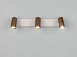 LED Deckenstrahler Coffee / Grau 3-flammig, Breite 41cm