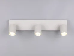 LED Deckenstrahler 3-flammig aus Metall Hellgrau, Breite 50cm