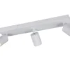 LED Deckenstrahler 3-flammig aus Metall Weiß, Breite 50cm