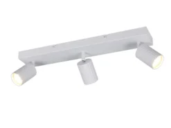 LED Deckenstrahler 3-flammig aus Metall Weiß, Breite 50cm