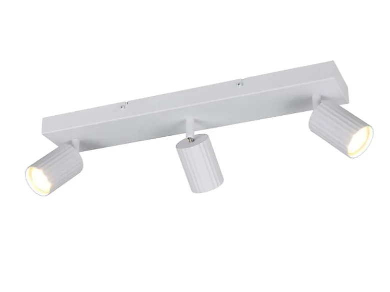LED Deckenstrahler 3-flammig aus Metall Weiß, Breite 50cm