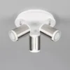 LED Deckenstrahler 3-flammig Metall Weiß / Silber, rund Ø 30cm