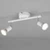 LED Deckenstrahler 2-flammig Metall Weiß, Breite 25cm