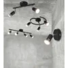 LED Deckenstrahler 2-flammig Metall Schwarz, Breite 25cm