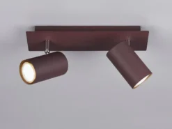 LED Deckenstrahler Rostfarben 2-flammig, Breite 30cm