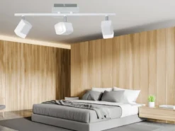 LED Deckenstrahler ROUBAIX 3-flammig Weiß matt, Breite 48cm