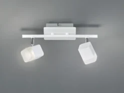 LED Deckenstrahler ROUBAIX 2-flammig Weiß matt, Breite 34cm