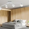 LED Deckenstrahler ROUBAIX 4-flammig Weiß matt, Breite 78cm