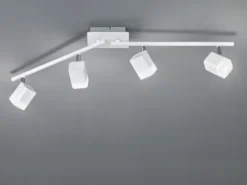 LED Deckenstrahler ROUBAIX 4-flammig Weiß matt, Breite 78cm