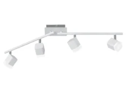 LED Deckenstrahler ROUBAIX 4-flammig Weiß matt, Breite 78cm