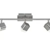 LED Deckenstrahler ROUBAIX 3-flammig Silber matt, Breite 48cm