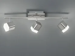 LED Deckenstrahler ROUBAIX 3-flammig Silber matt, Breite 48cm