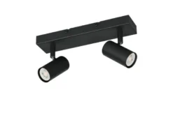 LED Deckenstrahler Schwarz 2-flammig, Breite 26cm