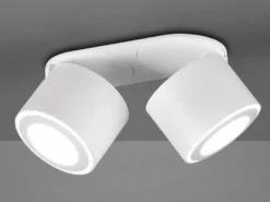 LED Deckenstrahler TAURUS 2-flammig Weiß, Breite 18cm
