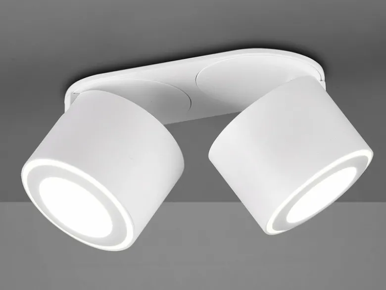 LED Deckenstrahler TAURUS 2-flammig Weiß, Breite 18cm