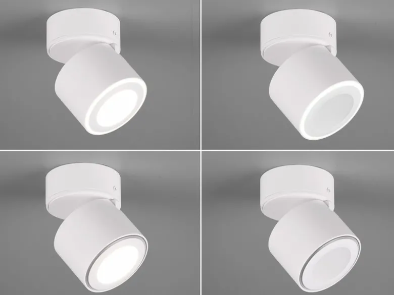 LED Deckenstrahler TAURUS 1-flammig Weiß, Ø 8,7cm
