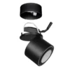 LED Deckenstrahler TAURUS 1-flammig Schwarz, Ø 8,7cm
