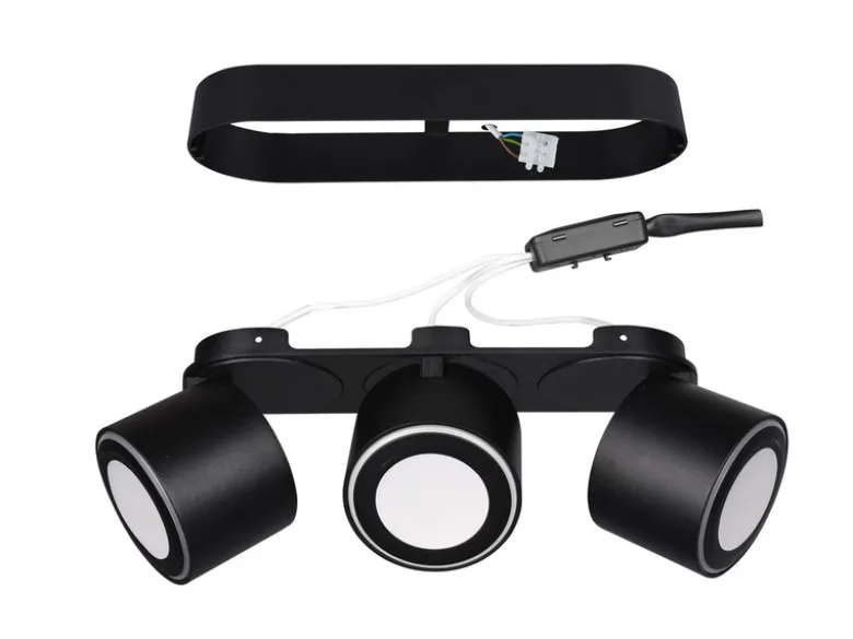 LED Deckenstrahler TAURUS 3-flammig Schwarz, Breite 27,3cm