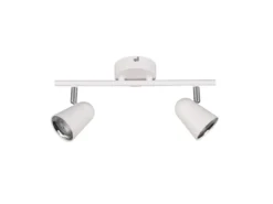 LED Deckenstrahler TOULOUSE Weiß 2-flammig, Breite 34cm