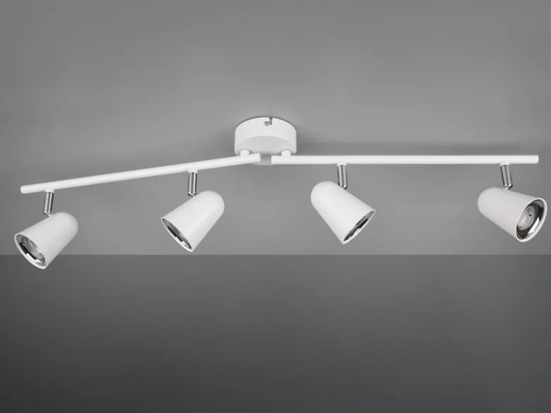 LED Deckenstrahler TOULOUSE Weiß 4-flammig, Arme schwenkbar, Breite 78cm