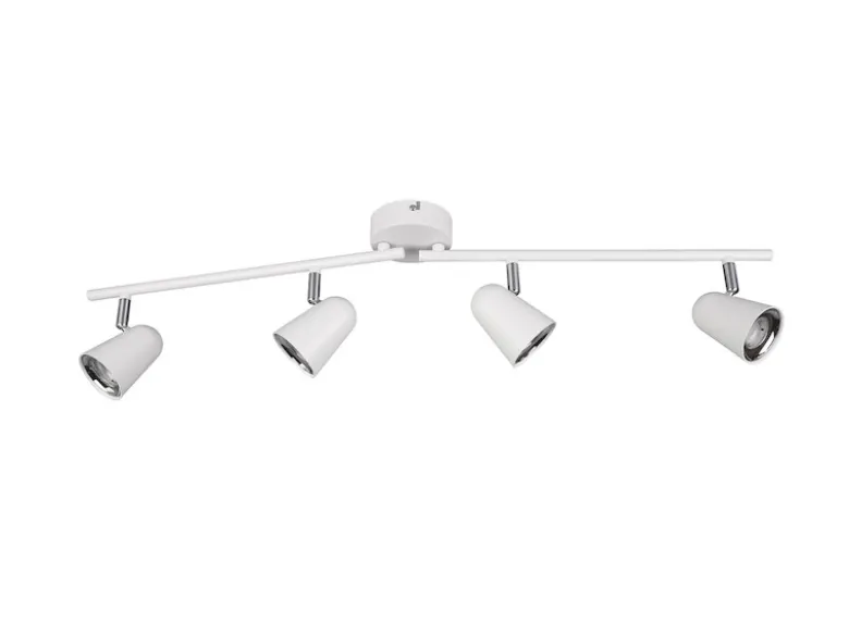 LED Deckenstrahler TOULOUSE Weiß 4-flammig, Arme schwenkbar, Breite 78cm