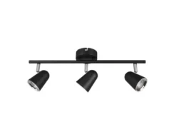 LED Deckenstrahler TOULOUSE Schwarz 3-flammig, Breite 48cm