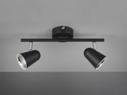 LED Deckenstrahler TOULOUSE Schwarz 2-flammig, Breite 34cm