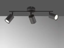 LED Deckenstrahler VANO Schwarz 3-flammig, Breite 42cm