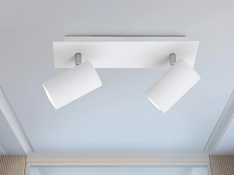 LED Deckenstrahler Weiß 2-flammig, Breite 30cm
