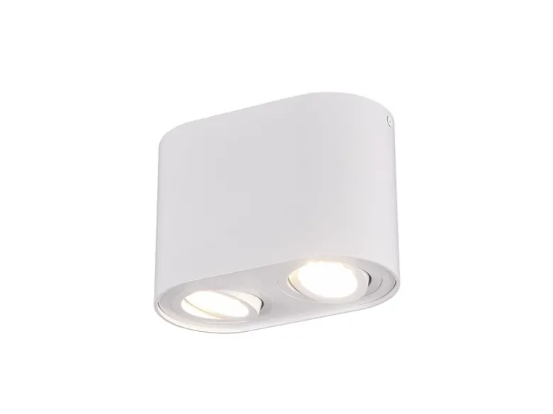 LED Deckenstrahler Weiß 2-flammig Spots schwenkbar, Breite 17cm