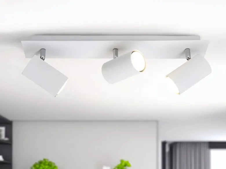 LED Deckenstrahler Weiß 3-flammig, Breite 48cm
