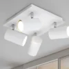 LED Deckenstrahler Weiß 4-flammig, Quadrat 24cm