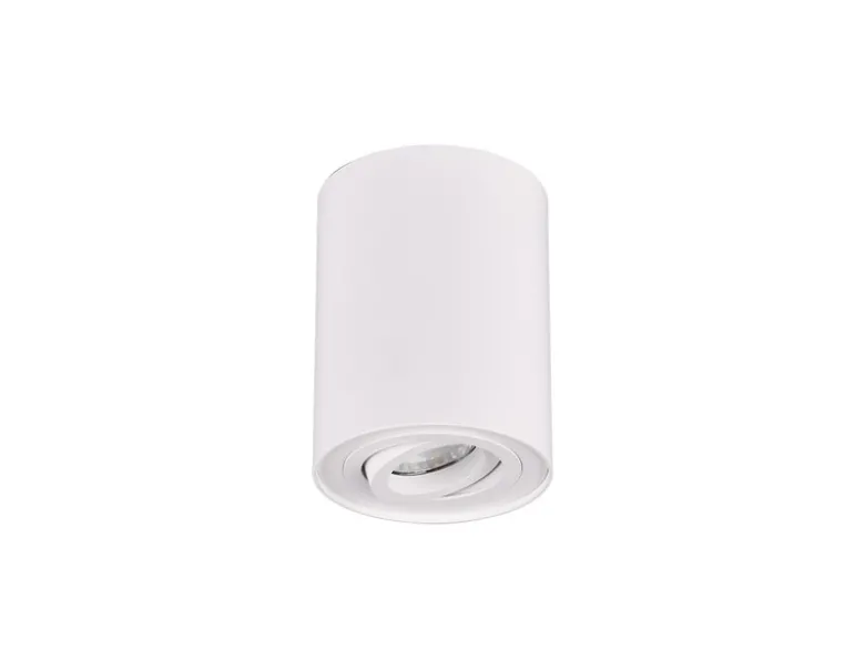 LED Deckenstrahler Weiß mit schwenkbarem Spot, Ø 9,6cm