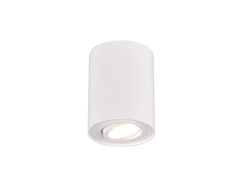 LED Deckenstrahler Weiß mit schwenkbarem Spot, Ø 9,6cm