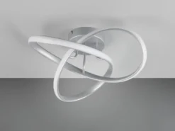 LED Decken- und Wandleuchte MEO Metall Silber, Ø 40cm