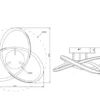 LED Decken- und Wandleuchte MEO Metall Weiß, Ø 40cm