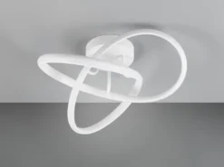 LED Decken- und Wandleuchte MEO Metall Weiß, Ø 40cm